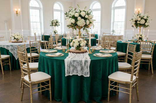 Elegant wedding reception