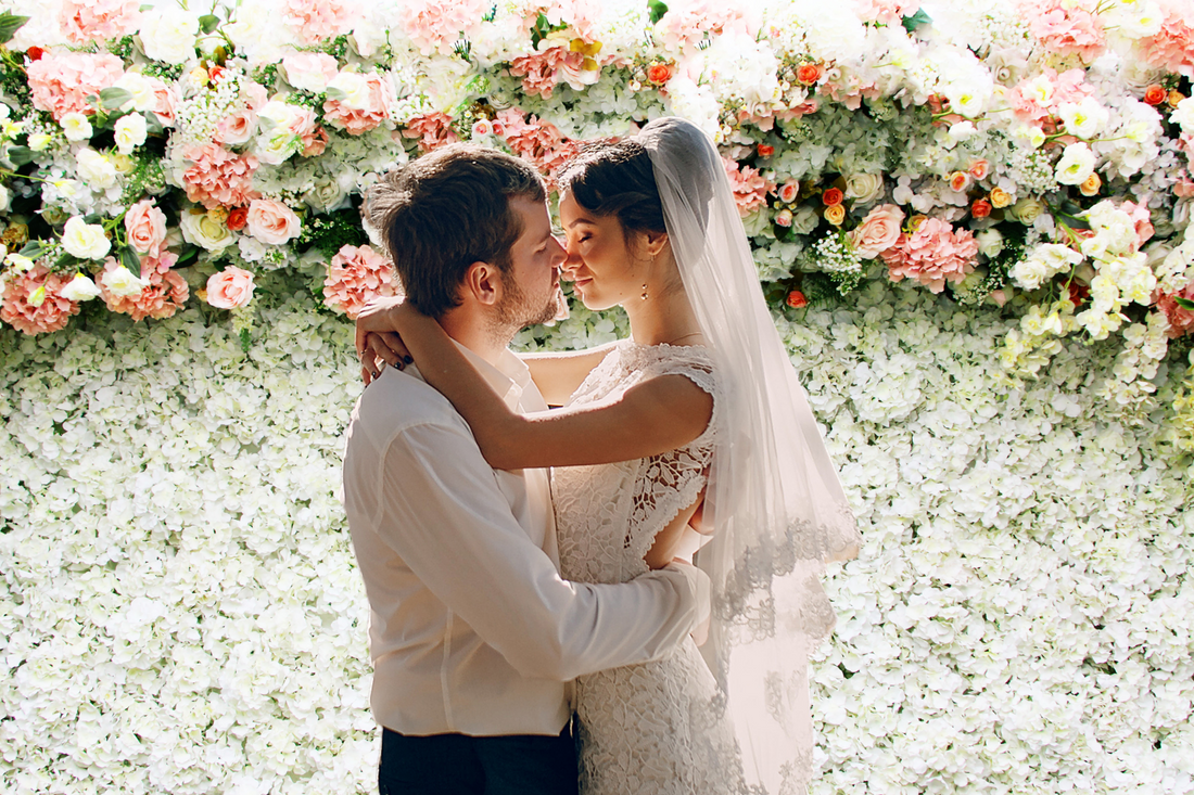 floral wedding backdrop