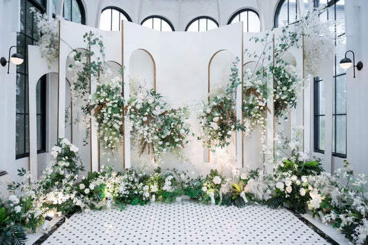 White-Modern-Wedding-Backdrop