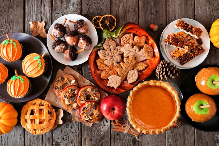 A Beautiful Autumn Dessert Table Set-Up– CV Linens