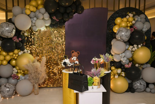 black-and-gold-balloon-setup