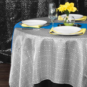 modern geometric twist tablecloth