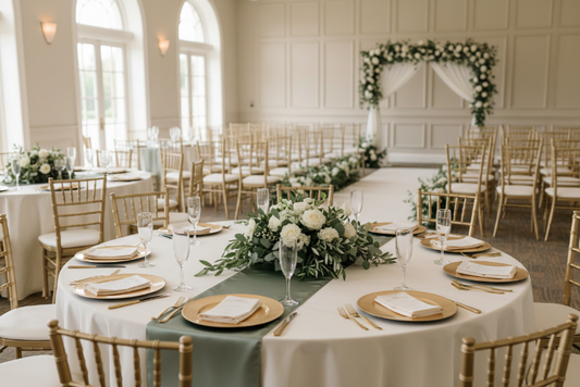 ceremony or reception table settings