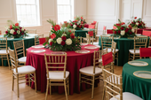 christmas in july table setup
