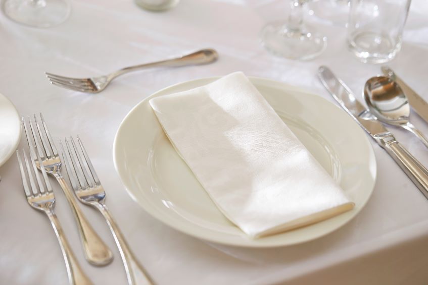 Which Side of the Plate Does the Napkin Go To When Setting? CV Linens