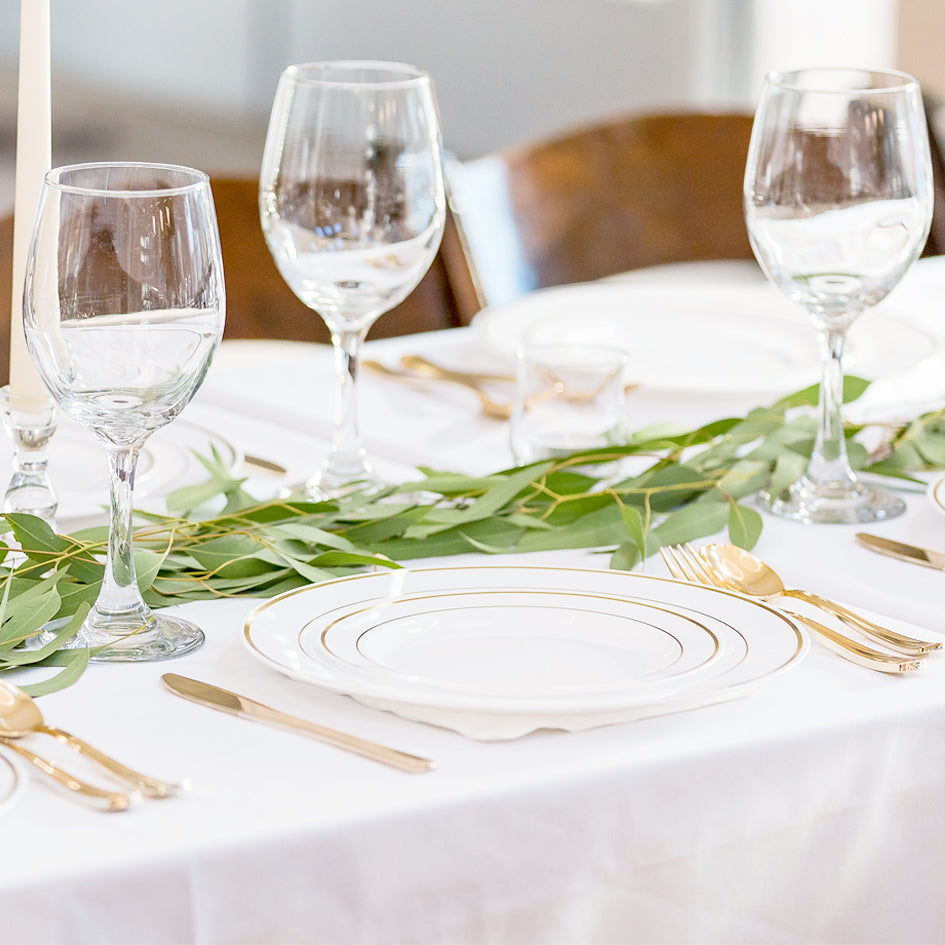 White Banquet Tablecloths - CV Linens