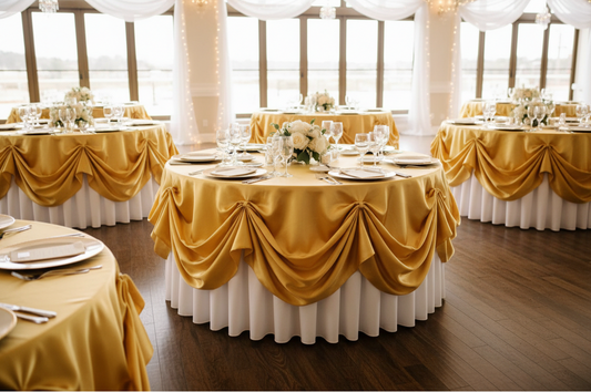 elegant-gold-tablecloth-setup