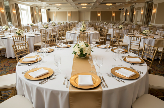 high-volume hotel banquet setup