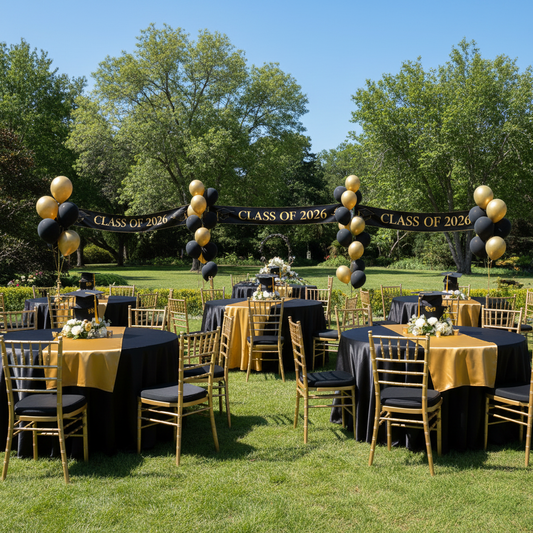 outdoor-graduation-setup