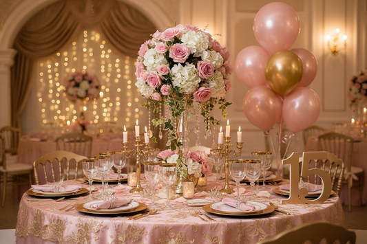 Quinceañera-celebration-setup