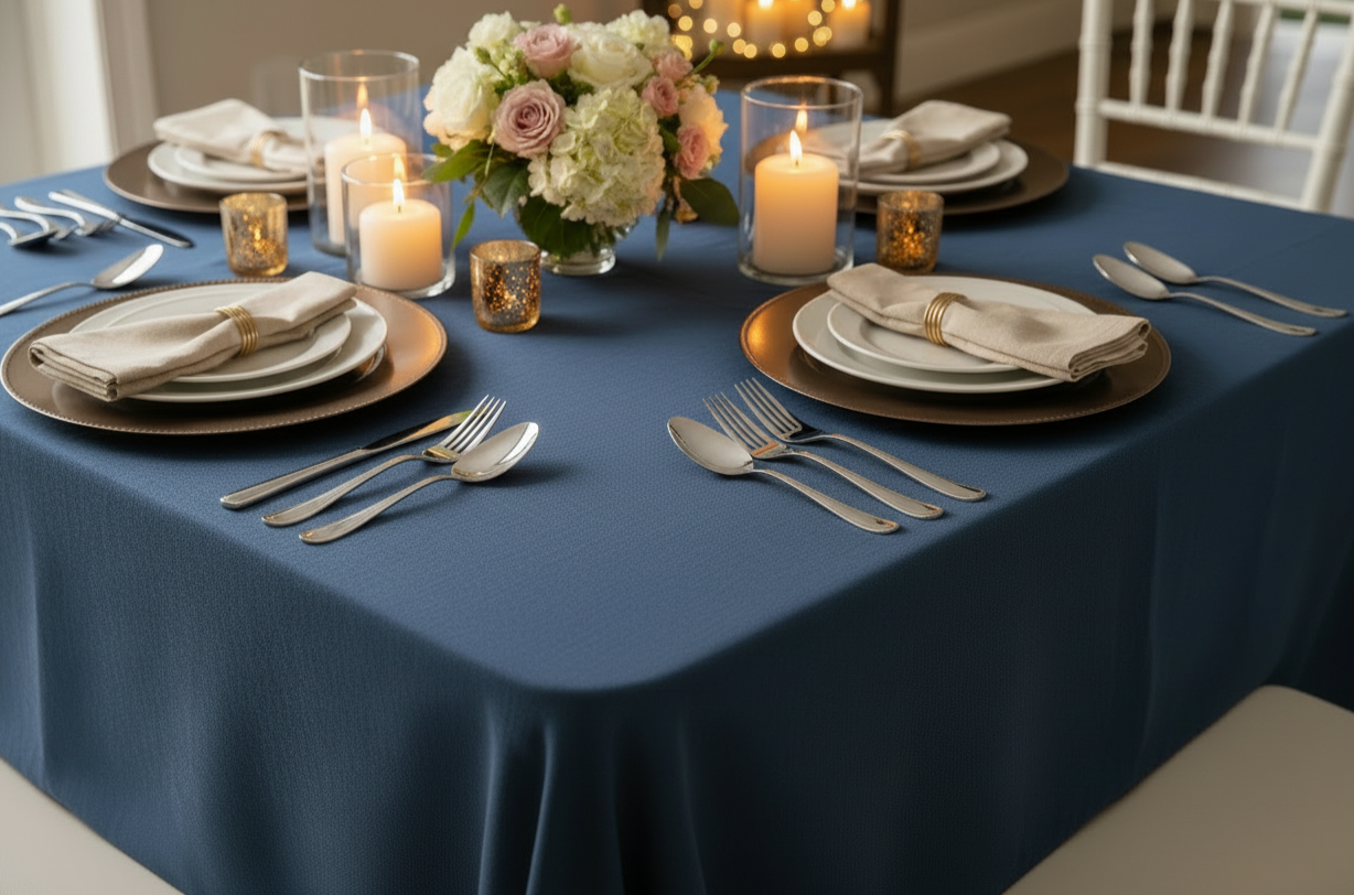 Can You Use Round Tablecloths on Square Tables? - CV Linens™