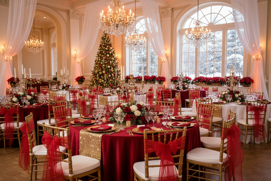 festive christma wedding decorations