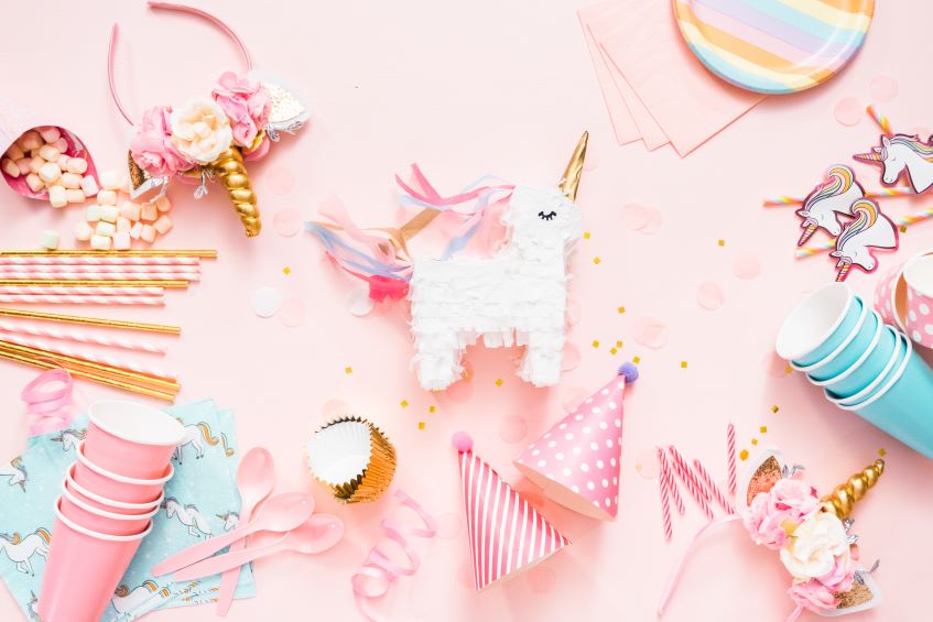 Unicorn Theme Birthday Party - CV Linens
