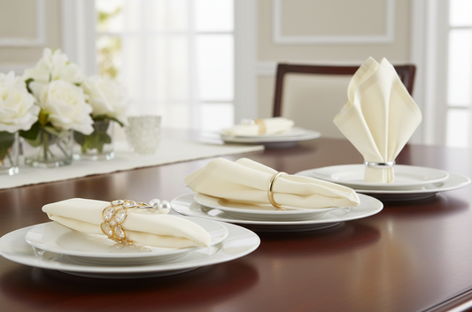 white-folded-napkin-and-napkin-rings