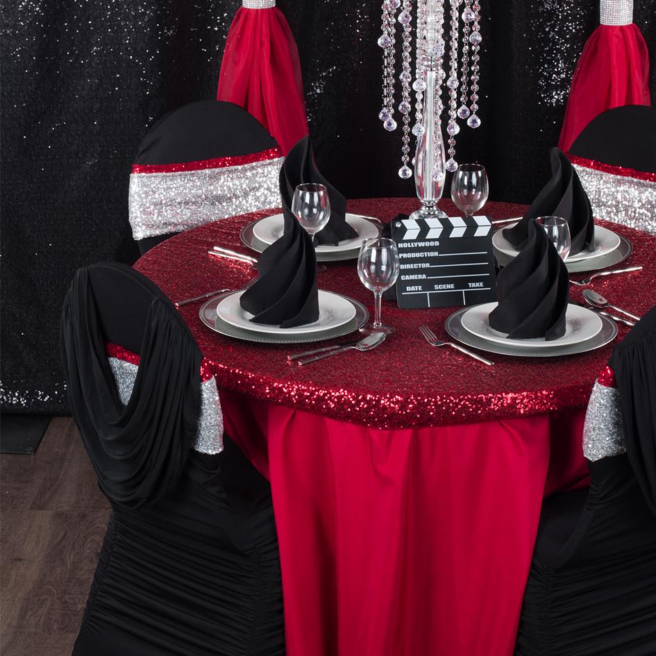Old Hollywood Glam Themed Event - CV Linens