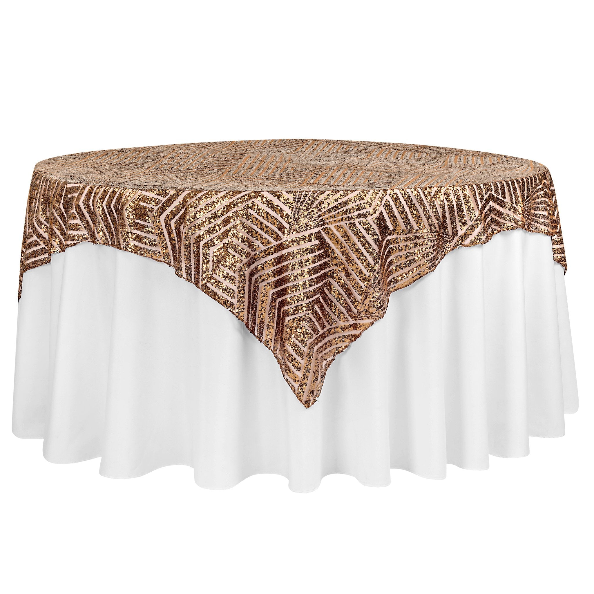 Wholesale Geometric Table Overlay Toppers - CV Linens™