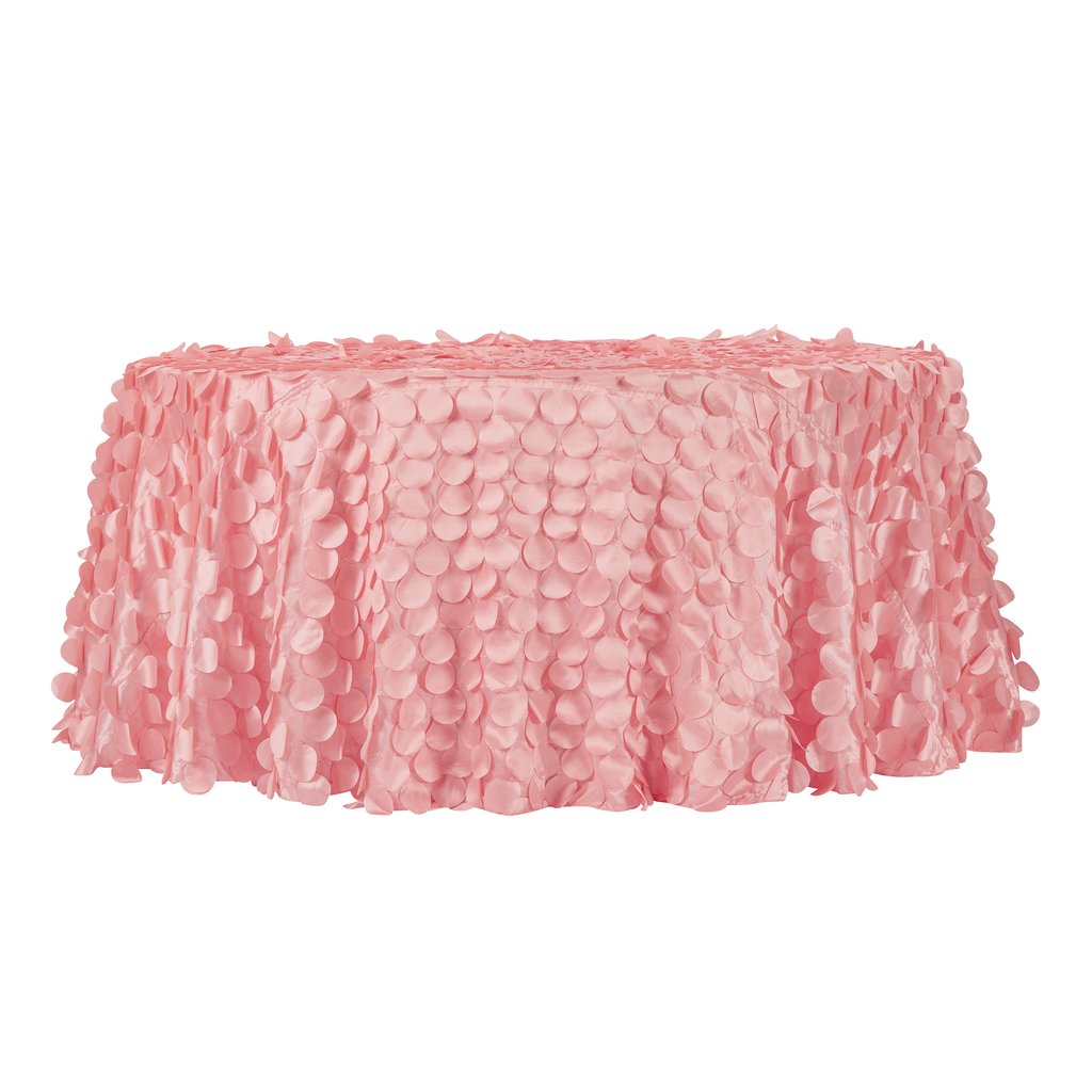 Dusty Rose Petal Circle Event Linens– CV Linens
