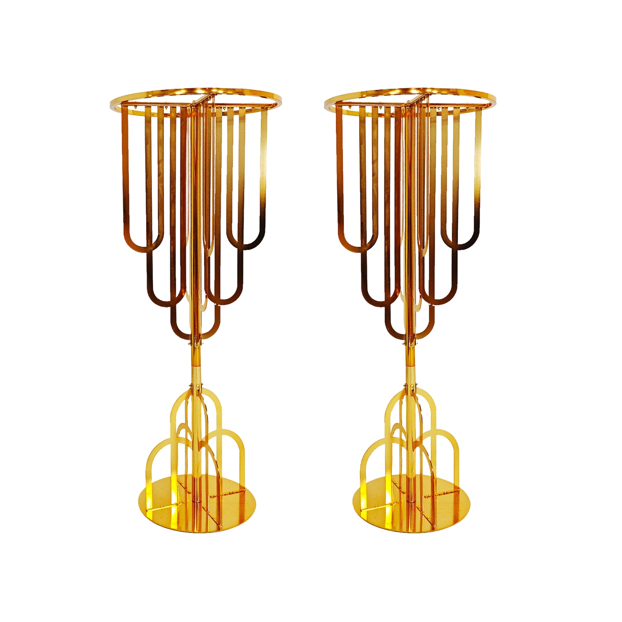 Set of 2 Modern Floral Centerpiece Riser Tabletop Stand - CV Linens™