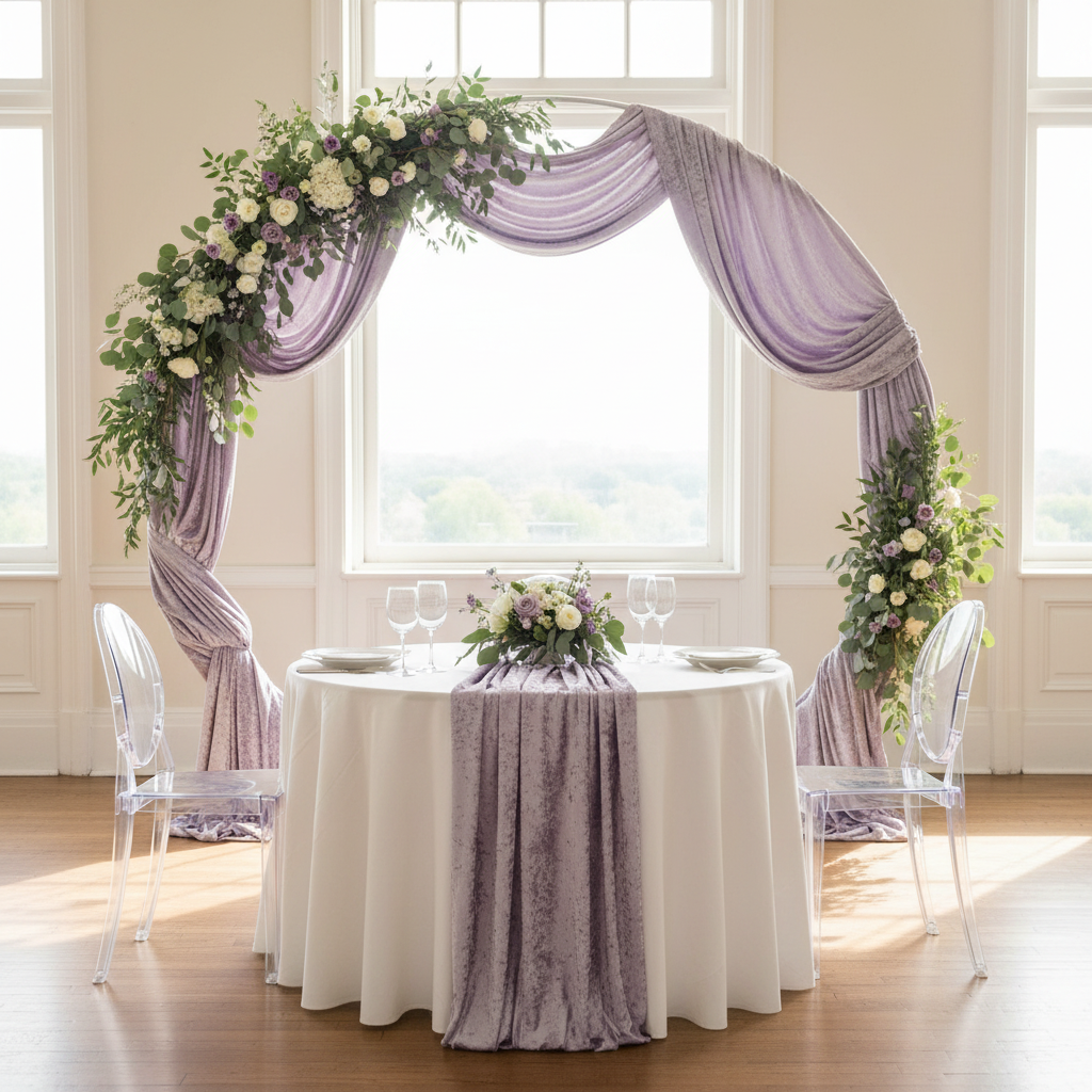 10 yards Velvet Fabric Roll - Wisteria.