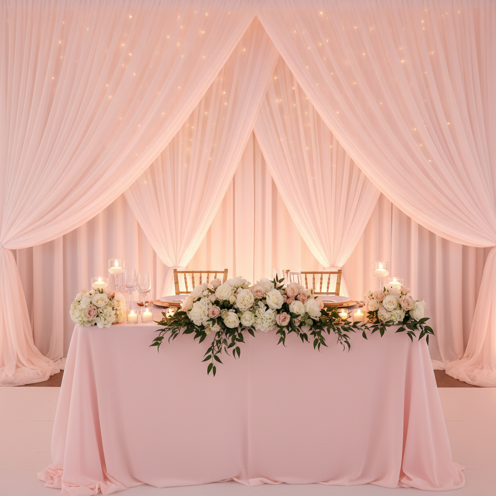 10 yards x 118" Flame Retardant (FR) Voile Sheer Fabric Roll/Bolt - Pink 