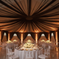 10 yards x 118" Flame Retardant (FR) Voile Sheer Fabric Roll/Bolt - Black as diy ceiling backdrop wedding reception