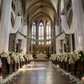cathedral ceremony with 10 yards x 118" Flame Retardant (FR) Voile Sheer Fabric Roll/Bolt - Ivory