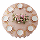 Premium Satin (Wrinkle-Resistant) 108" Round Tablecloth - Blush/Rose Gold