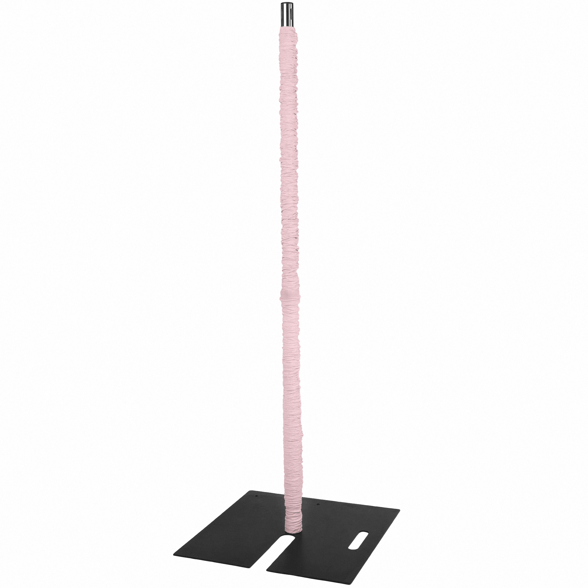 10ft Spandex Upright Pole Cover Pink on a 8ft Telescopic Slip Fit Upright