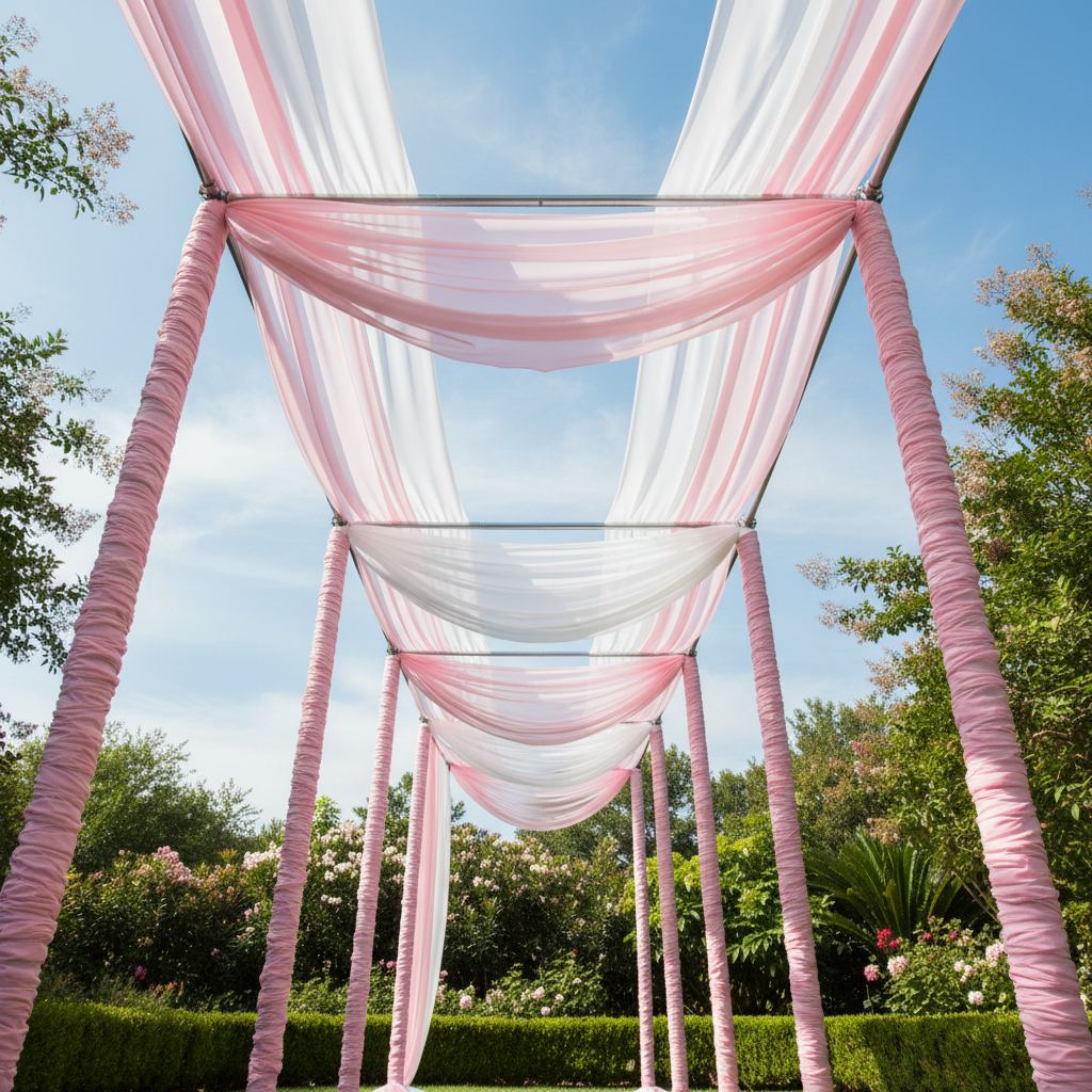 10ft Spandex Upright Pole Cover - Pink