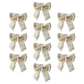 10 pc/pk Velvet Bow-Tie Napkin Ring - Ivory