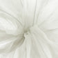 120cm Sculptural Fabric Flower Centerpiece/Floor Stand - Ivory - Close-Up View