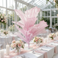 120cm Sculptural Fabric Flower Centerpiece/Floor Stand - Pastel Pink - Elegant Event view