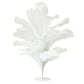 120cm Sculptural Fabric Flower Centerpiece/Floor Stand - Ivory - plain white background