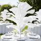 150cm Sculptural Fabric Flower Centerpiece/Floor Stand - White - Outdoor Event View