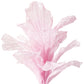 150cm Sculptural Fabric Flower Centerpiece/Floor Stand - Pastel Pink- Front view