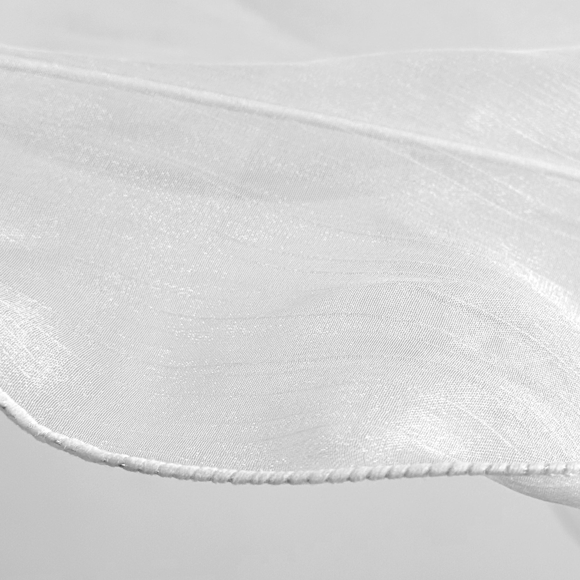 150cm Sculptural Fabric Flower Centerpiece/Floor Stand - White - Macro shot