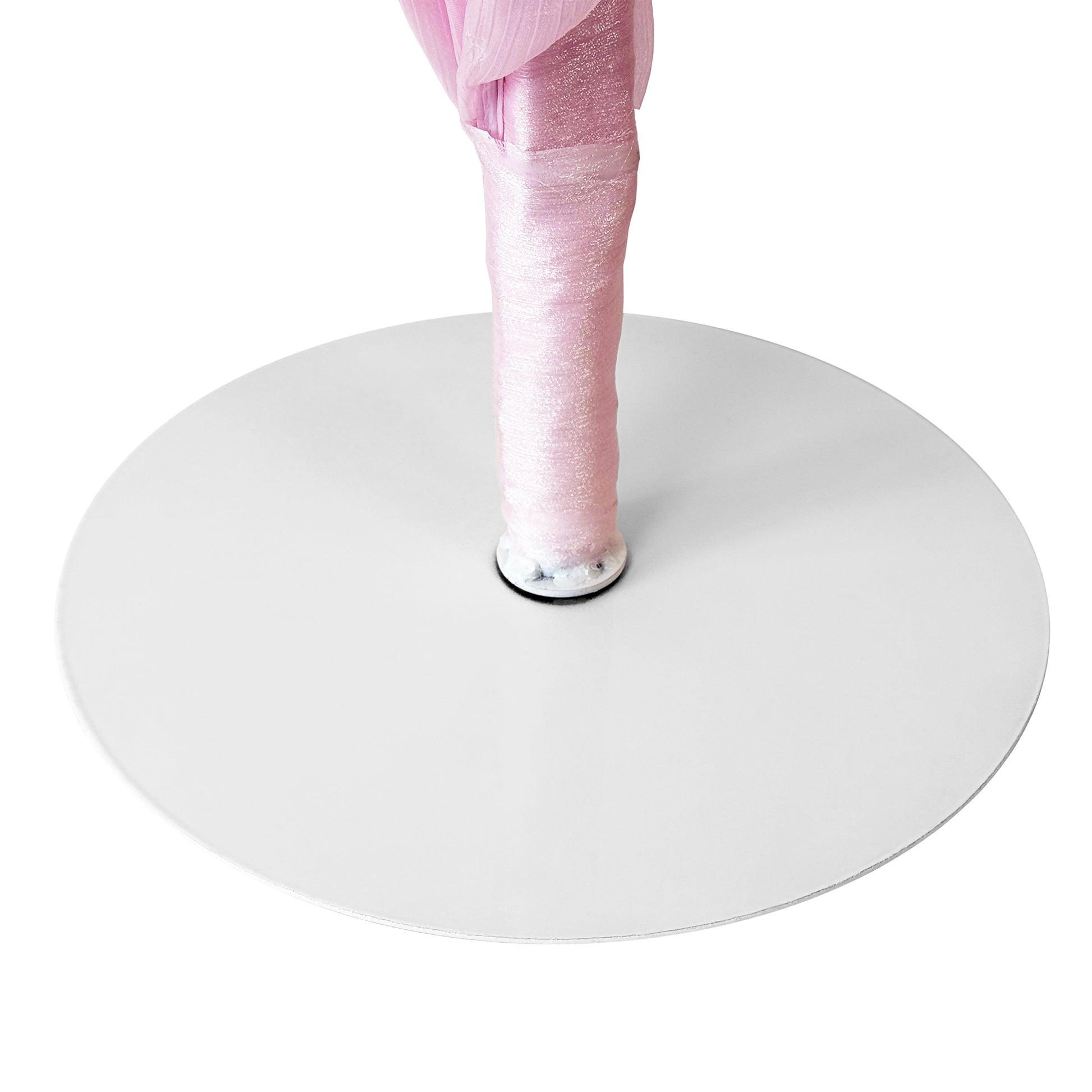 150cm Sculptural Fabric Flower Centerpiece/Floor Stand - Pastel Pink- Base detail