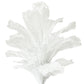 120cm Sculptural Fabric Flower Centerpiece/Floor Stand - Ivory - Front View