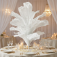 150cm Sculptural Fabric Flower Centerpiece/Floor Stand - Ivory - Wedding Reception view
