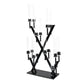 16 Branches Black Metal Candelabra Centerpiece