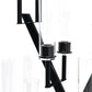 16 Branches Black Metal Candelabra Centerpiece