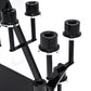16 Branches Black Metal Candelabra Centerpiece