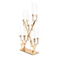 16 Branches Gold Metal Candelabra Centerpiece
