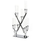 16 Branches Silver Metal Candelabra Centerpiece