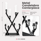 16 Branches Black Metal Candelabra Centerpiece