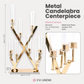 16 Branches Gold Metal Candelabra Centerpiece