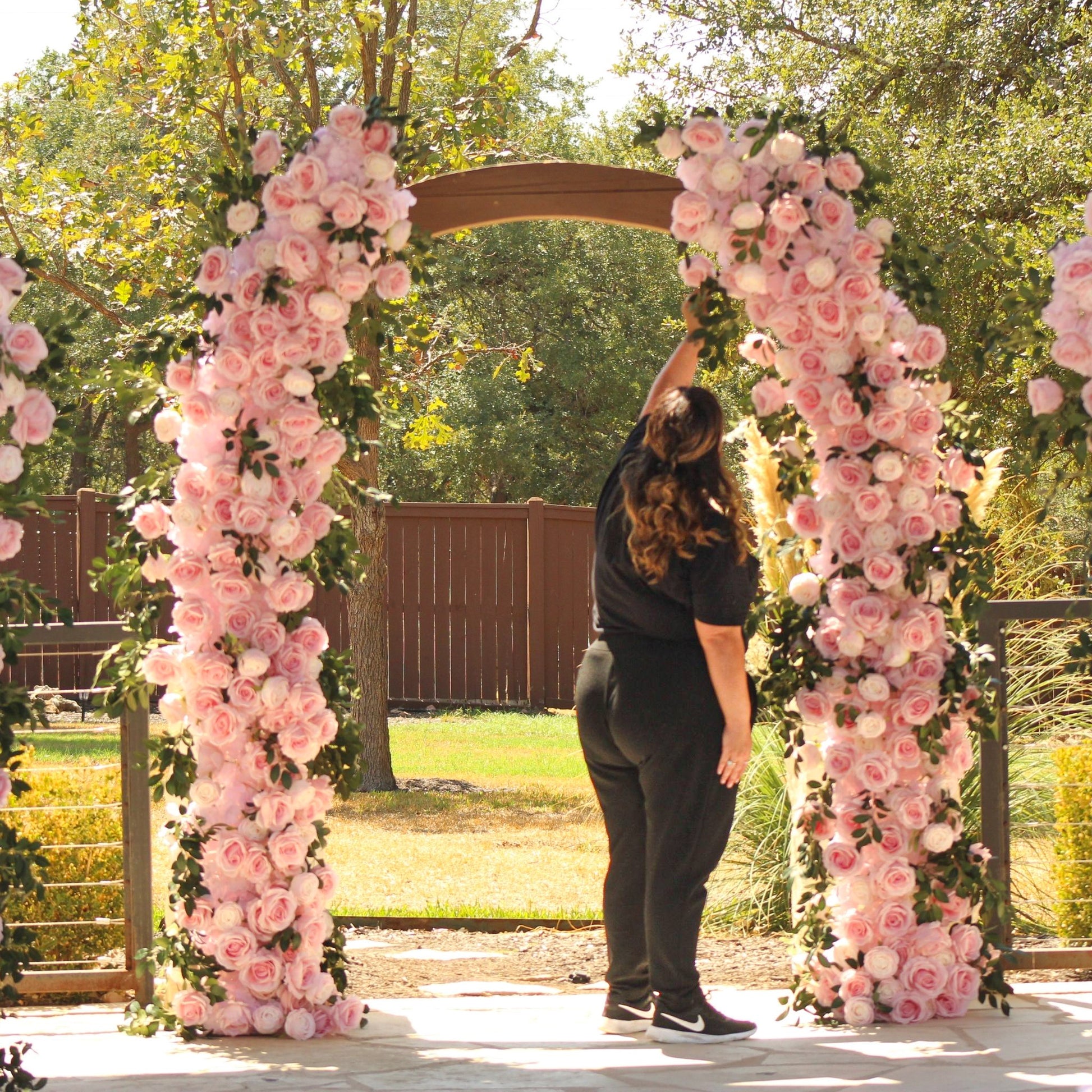 2pc Curved Arch Backdrop Frame Stand
