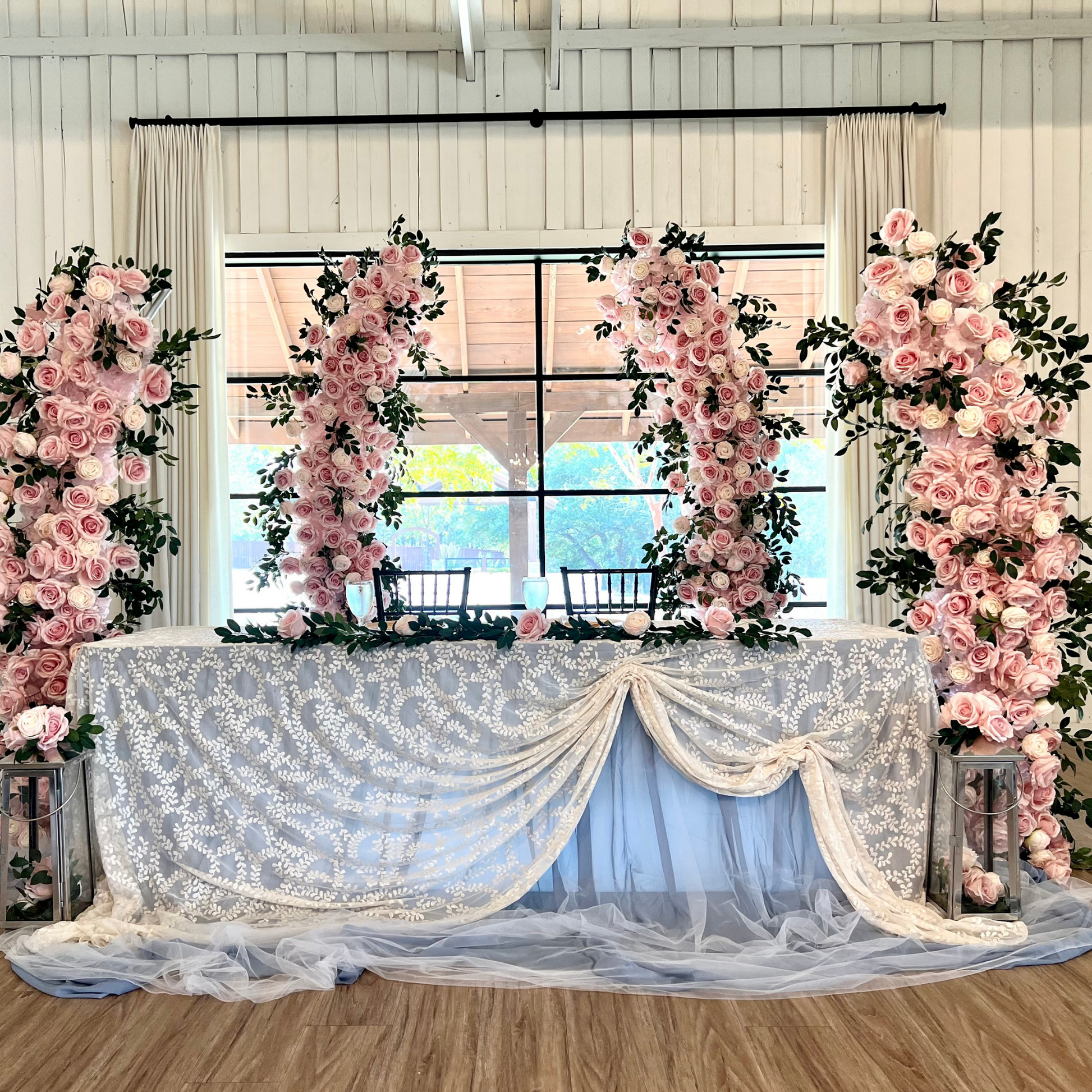 2pc Curved Arch Backdrop Frame Stand