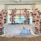 Premade Flower Backdrop Arch/Table Runner Decor - Pink