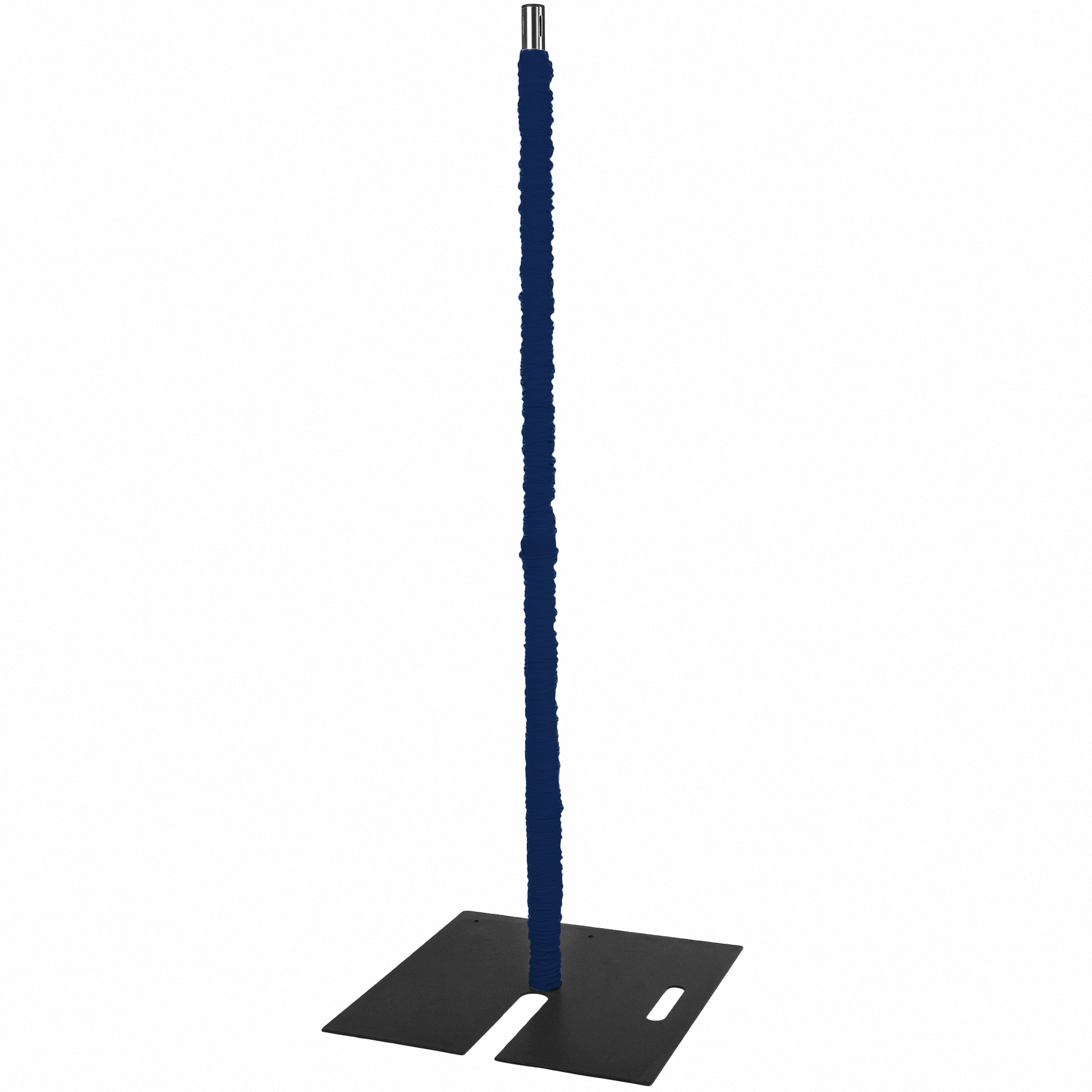 20ft Spandex Upright Pole Cover - Navy Blue on a 10ft Telescopic Slip Fit Upright